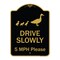 Signmission Designer Series-Drive Slowly 5 Mph Please W/ Duck & Ducklings Walking Grap, 24" x 18", BG-1824-9979 A-DES-BG-1824-9979 - alternate 1